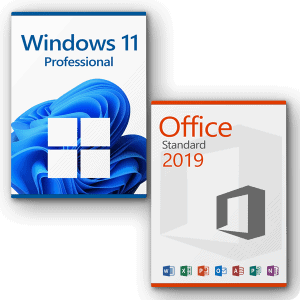 Microsoft Office 2019 Standard + Microsoft Windows 11 Pro Licencia para 3 PC