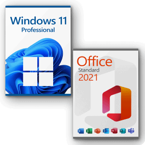 Microsoft Office 2021 Standard + Microsoft Windows 11 Pro Licencia para 3 PC