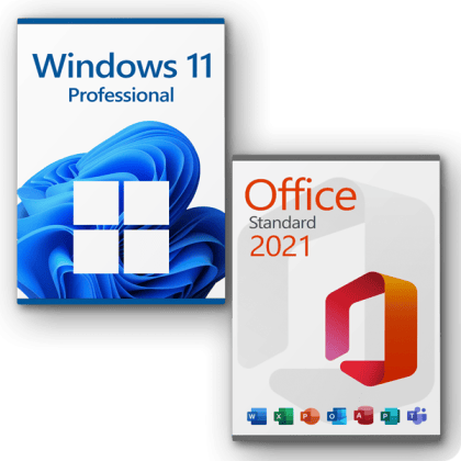 Microsoft Office 2021 Standard + Microsoft Windows 11 Pro Licencia para 3 PC