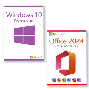 Microsoft Office 2024 Professional Plus + Microsoft Windows 10 Professional para 3 PCs