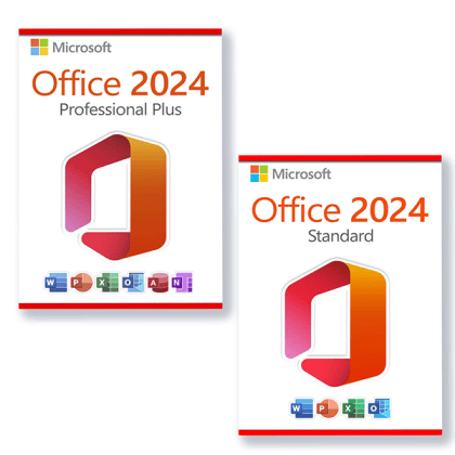 Microsoft Office 2024 Standard + Microsoft Office 2024 Professional Plus Licencia para 3 PC