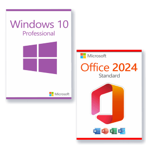Microsoft Office 2024 Standard + Microsoft Windows 10 Professional Licencia para 3 PC