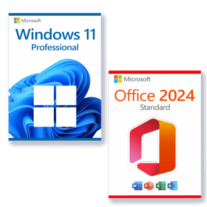 Microsoft Office 2024 Standard + Microsoft Windows 11 Professional Licencia para 3 PC