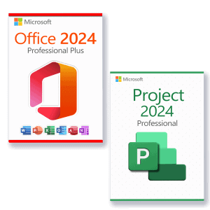 Microsoft Office 2024 Professional Plus + Microsoft Project 2024 Professional Licencia para 3 PC